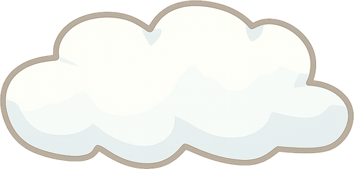 CLOUDY. No background. Transparent background. Blank background. No shadows. 2d. In-Game asset. flat