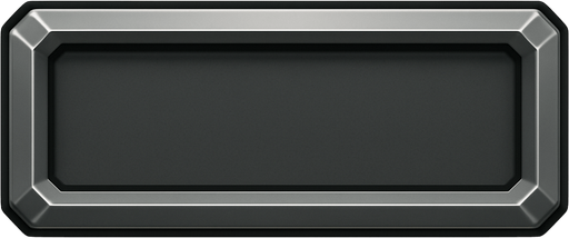 200x800 inset corners box gray shiny.
In-Game asset.  2d.  High contrast.  No shadows