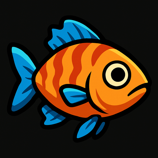 Fish.
In-Game asset.  2d.  High contrast.  No shadows
