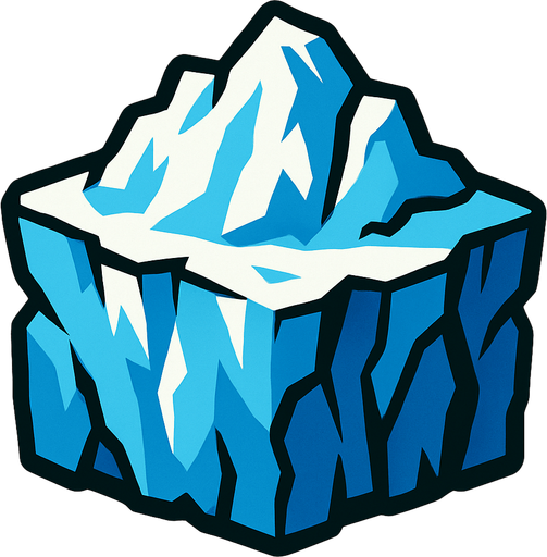 glacierbg block.
In-Game asset.  2d.  High contrast.  No shadows