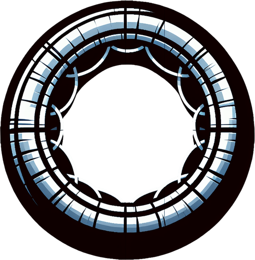 A hoop.
Single Game Texture.  In-Game asset.  2d.  Blank background.  High contrast.  No shadows