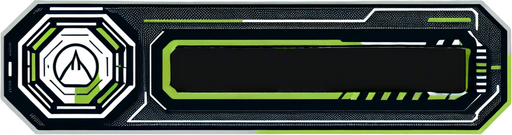 Just a black rectangle.