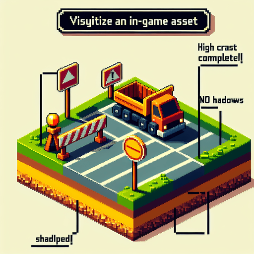 Piksel sanatı trafik engeli.
Single Game Texture.  In-Game asset.  2d.  Blank background.  High contrast.  No shadows