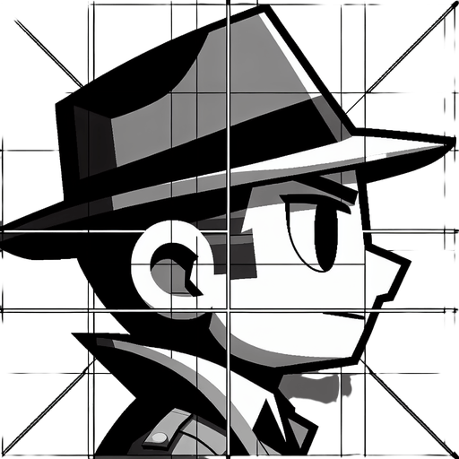 Fedora. Side profile. Cartoon..
Single Game Texture.  In-Game asset.  2d.  Blank background.  High contrast.  No shadows