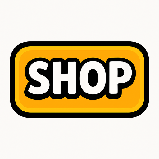 shopButton.
In-Game asset.  2d.  High contrast.  No shadows