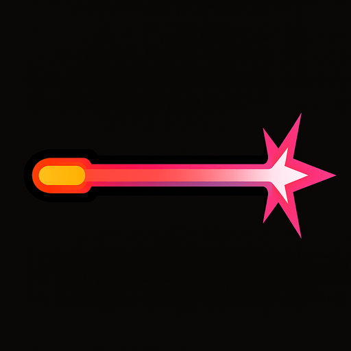 Laser projectile 
In-Game asset.  2d.  High contrast.  No shadows