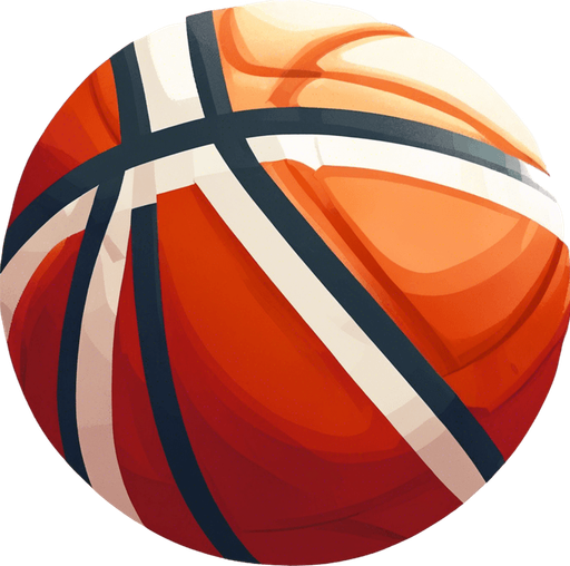 2d graphic. in game texture. flat graphic. Basketball with text that says "Collect all balls"