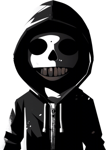 Zombie kid hit by a snowball