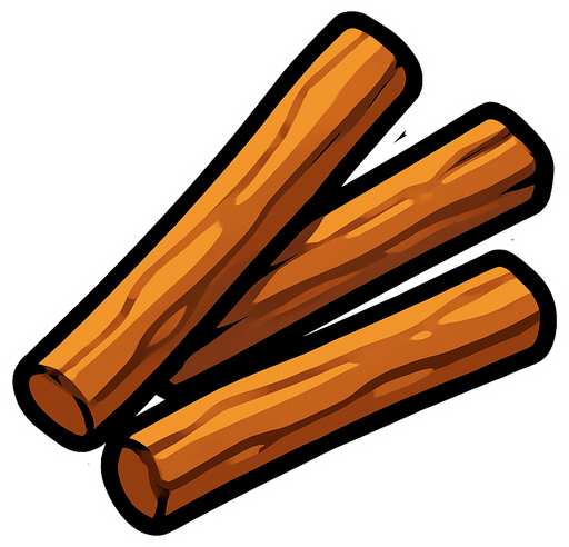 sticks.
In-Game asset.  2d.  High contrast.  No shadows