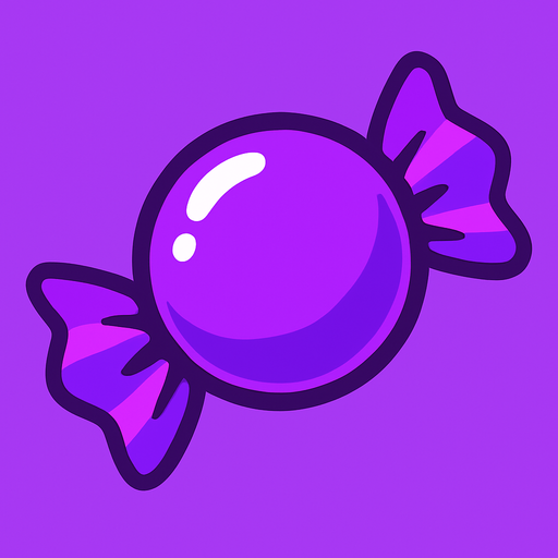 candy purple.
In-Game asset.  2d.  High contrast.  No shadows