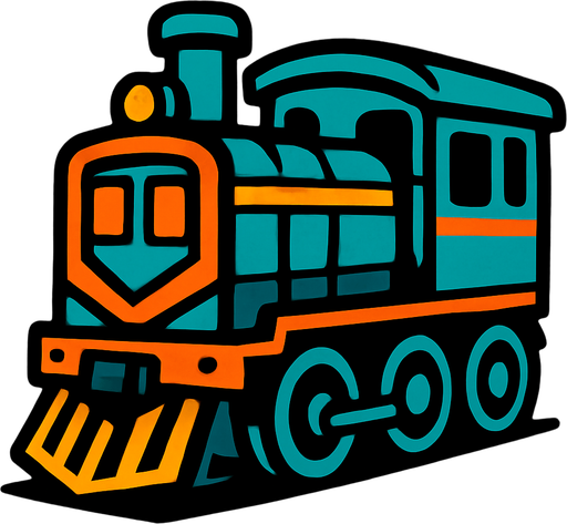 Train.
In-Game asset.  2d.  High contrast.  No shadows