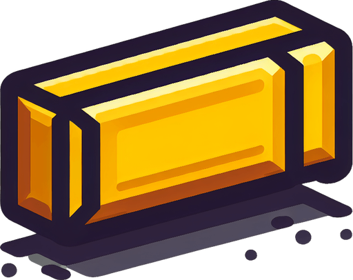 Yellow bar.
Single Game Texture.  In-Game asset.  2d.  Blank background.  High contrast.  No shadows