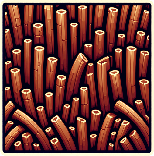 cartoo brown straw lines.
Single Game Texture.  In-Game asset.  2d.  Blank background.  High contrast.  No shadows