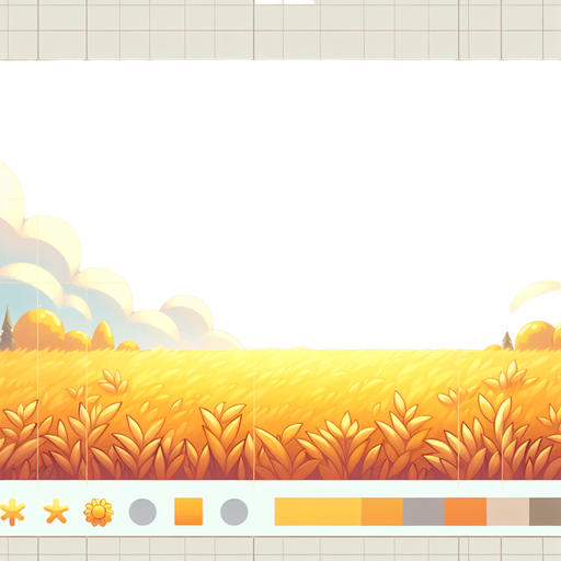 pixel sunny field height is bigger than width..
Single Game Texture. In-Game asset. 2d. Blank background. High contrast. No shadows.