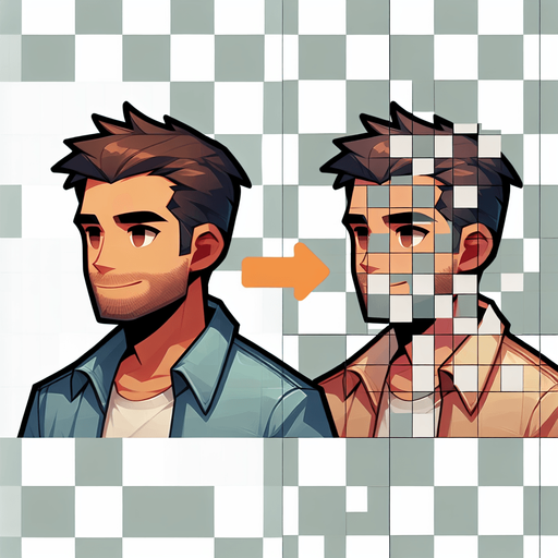 Player man.
Single Game Texture. In-Game asset. 2d. Blank background. High contrast. No shadows.