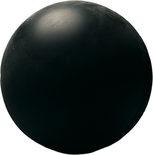 Black Squash ball.
