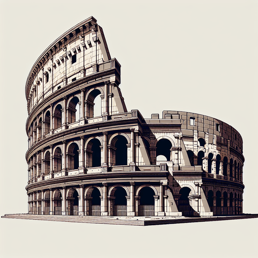 An animated image of the colosseum.
Single Game Texture. In-Game asset. 2d. Blank background. High contrast. No shadows.