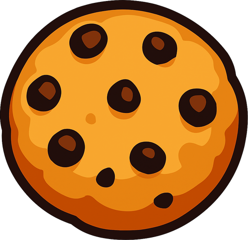 cookie.
In-Game asset.  2d.  High contrast.  No shadows