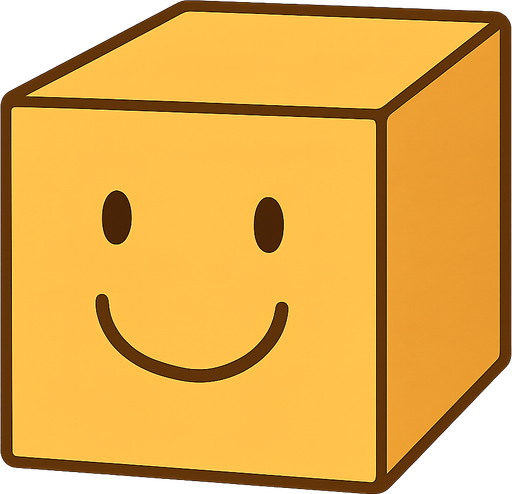cube. No background. Transparent background. Blank background. No shadows. 2d. In-Game asset. flat