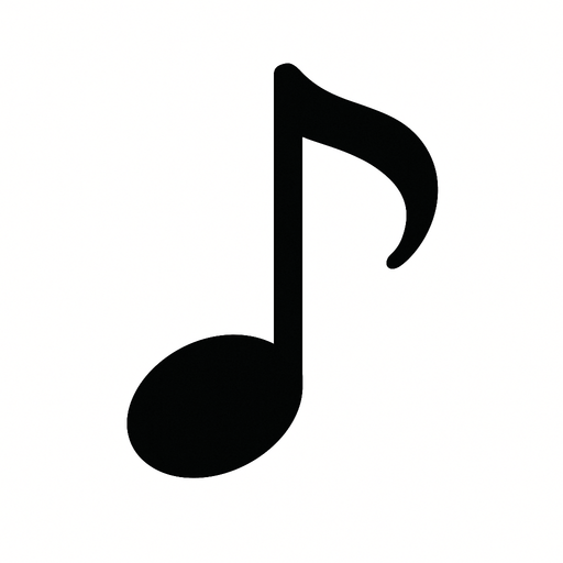 2D muzik notasi.
In-Game asset.  2d.  High contrast.  No shadows