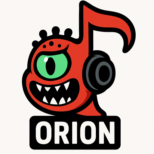 MÜZİK NOTASI ŞEKLİNDE BİR UZAYLI CANAVAR ÇİZ AMA BU KARAKTER PLAYER VE İSMİ ORİON ONA GÖRE TASARLA. AYAKSIZ.
In-Game asset.  2d.  High contrast.  No shadows