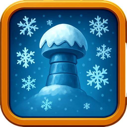 Текст убрать. Вместо молний снежинки