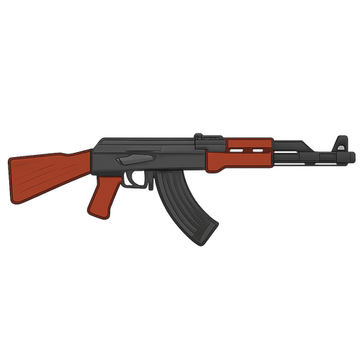 ak 47
. No background. Transparent background. Blank background. No shadows. 2d. In-Game asset. flat