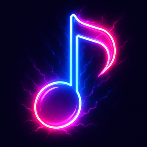 a musical note thats bright and neon thats also really cool looking.
In-Game asset.  2d.  High contrast.  No shadows