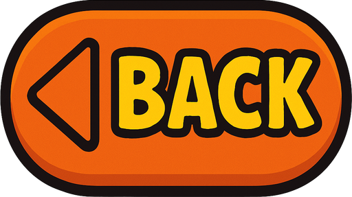 Back button.
In-Game asset.  2d.  High contrast.  No shadows