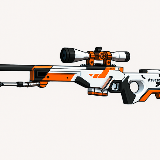 Awp Asimov ekle ve görünüş karikatür olmasın oyundakiyle aynı olsun.
In-Game asset.  2d.  High contrast.  No shadows