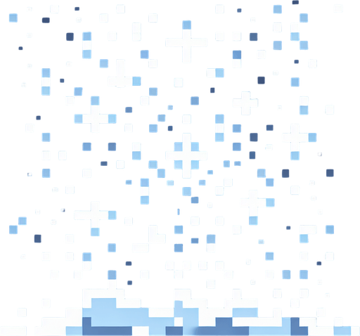 snow powder in the sky, pixel Single Game Texture. In-Game asset. 2d. Blank background. High contrast. No shadows.