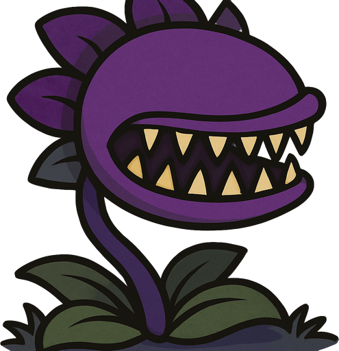 que sea morada y que no tenga  ojos