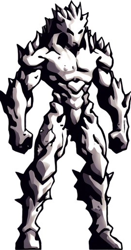 There is green liquid all over the character's body.