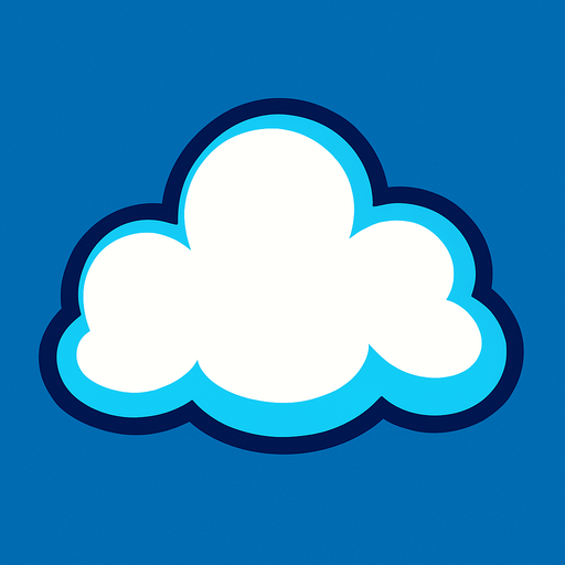 Cloud.
In-Game asset.  2d.  High contrast.  No shadows