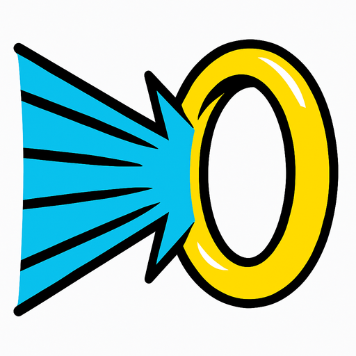 beam to sonic's ring.
In-Game asset.  High contrast.  No shadows