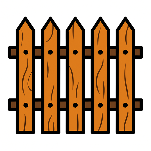 fence.
In-Game asset.  2d.  High contrast.  No shadows