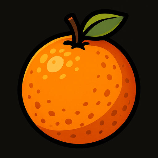 portakal.
In-Game asset.  2d.  High contrast.  No shadows