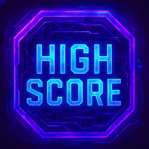 Change this 'start game' button to 'High Score' button with cyberpunk + abstract style. Futuer.