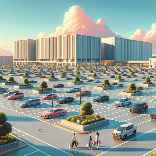 Mall Parking Lot Background
