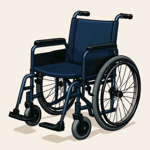 realistic wheel chair.
In-Game asset.  2d.  High contrast.  No shadows