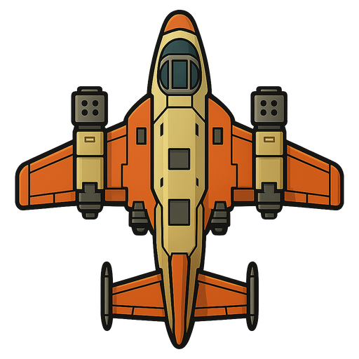 top down 2d scifi pelican war air plane look a like.
In-Game asset.  2d.  High contrast.  No shadows