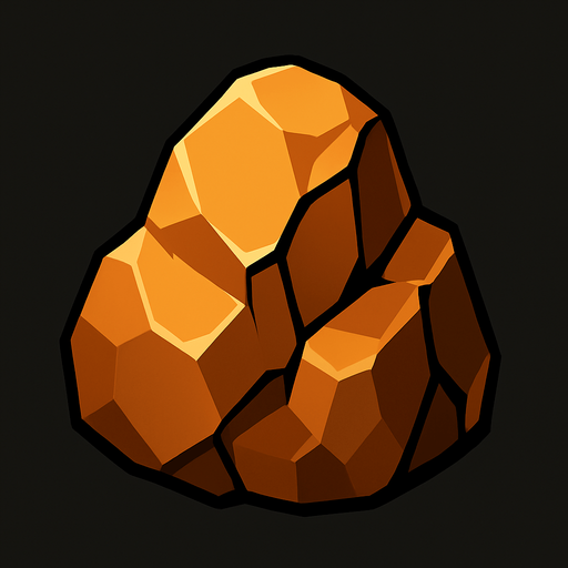 rock.
In-Game asset.  2d.  High contrast.  No shadows