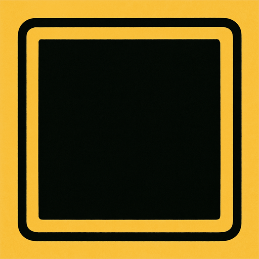 Siyah kare.
In-Game asset.  2d.  High contrast.  No shadows