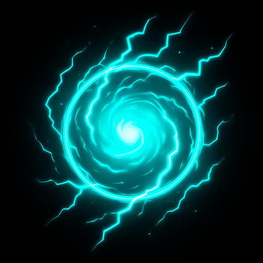 Neon energy orb.
In-Game asset.  2d.  High contrast.  No shadows