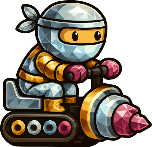 Same ninja character, with pack of colors silver,gold,diamond,pink crystal