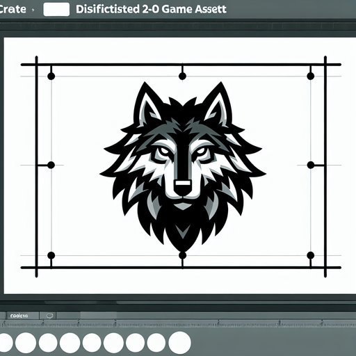 wolf.
Single Game Texture.  In-Game asset.  2d.  Blank background.  High contrast.  No shadows