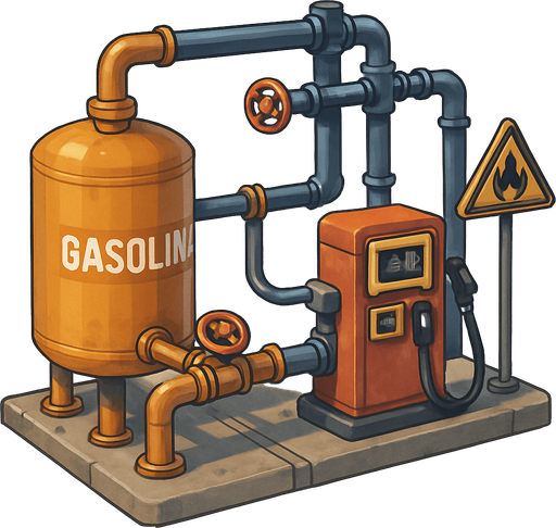 outgoing gasoline infrastructure system.
In-Game asset