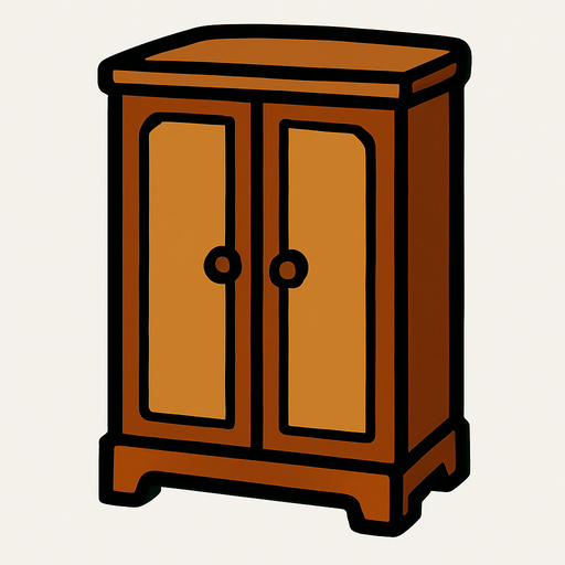 armario.
In-Game asset.  2d.  High contrast.  No shadows