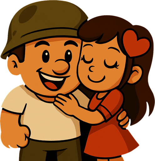 Erkek karakter neşeli bir yüze sahip ve bir beyaz tshirt giyiyor