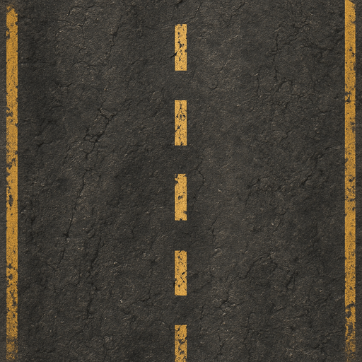 more detail Worn-out road